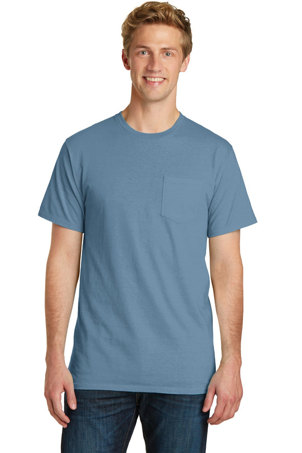 Port & Company Beach Wash Garment-Dyed Pocket Tee