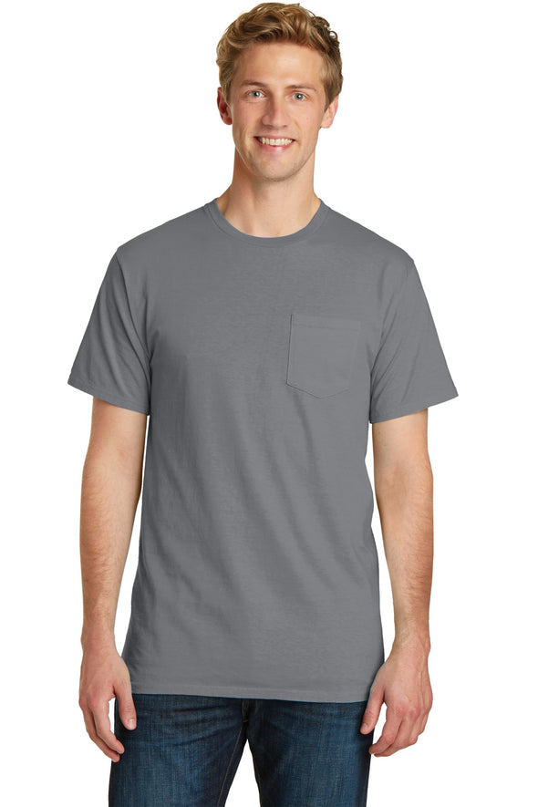Port & Company Beach Wash Garment-Dyed Pocket Tee