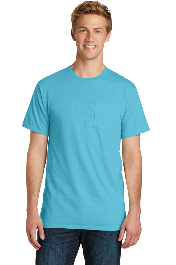 Port & Company Beach Wash Garment-Dyed Pocket Tee