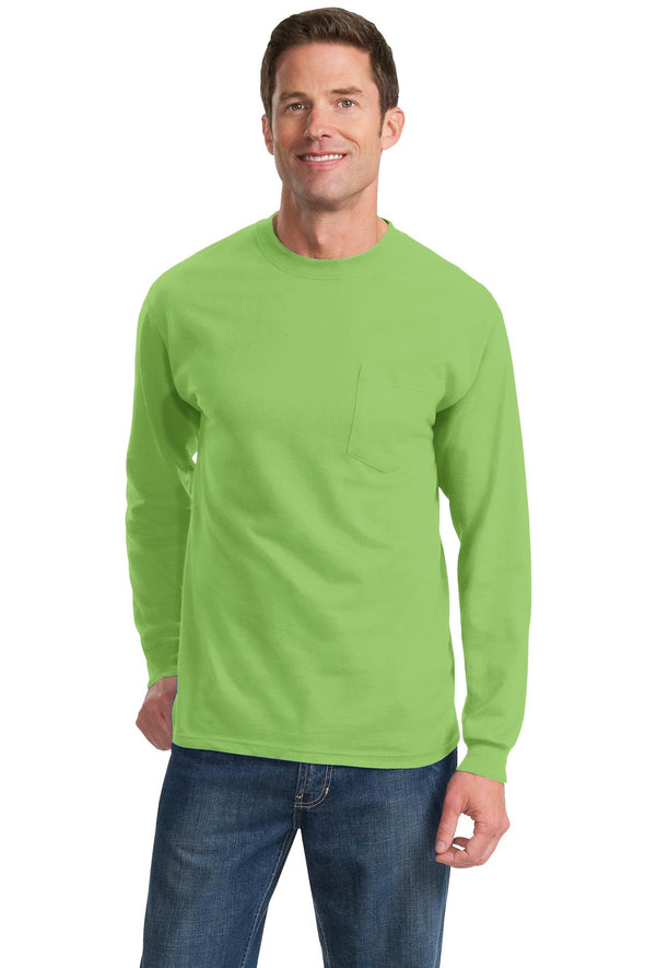 Port & Company Long Sleeve Essential Pocket Tee