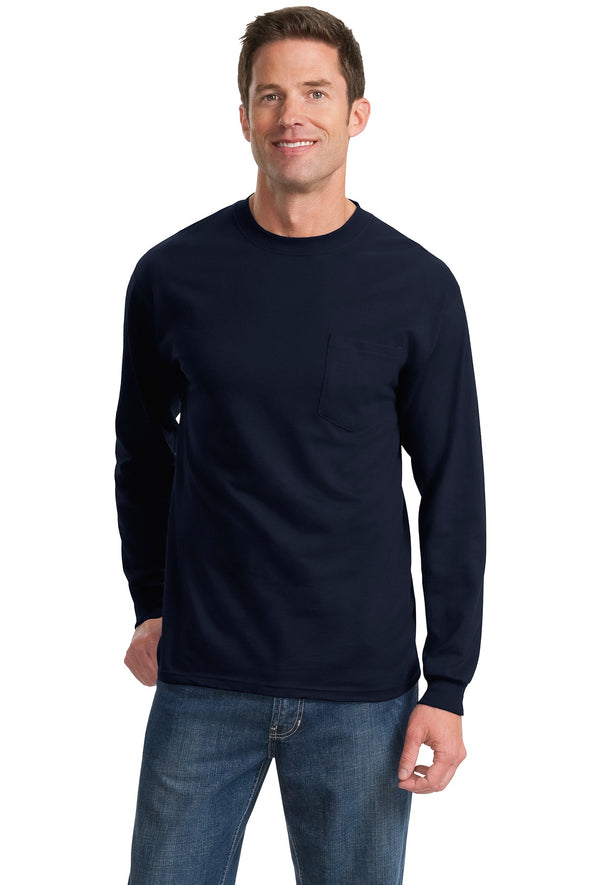 Port & Company Tall Long Sleeve Essential Pocket Tee