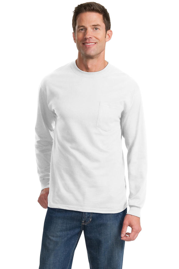 Port & Company Long Sleeve Essential Pocket Tee
