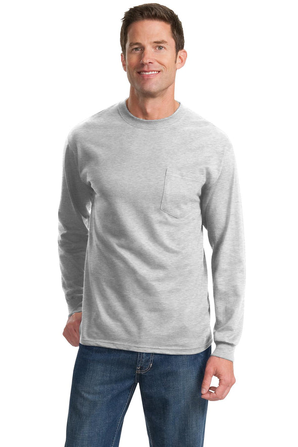Port & Company Long Sleeve Essential Pocket Tee