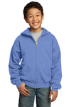 Port & Company Youth Core Fleece Full-Zip Hooded Sweatshirt