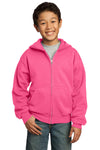 Port & Company Youth Core Fleece Full-Zip Hooded Sweatshirt