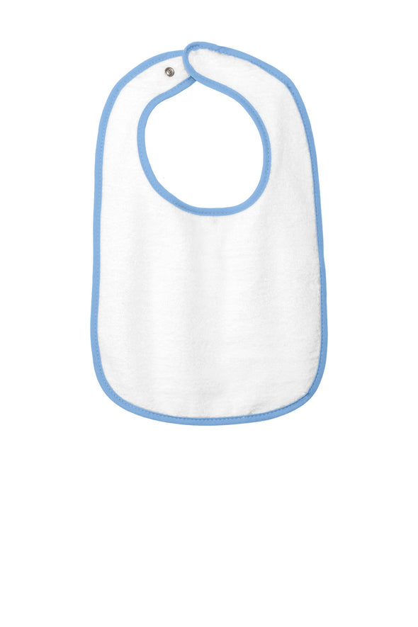 Rabbit Skins Infant Contrast Trim Terry Bib