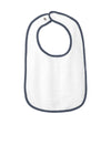 Rabbit Skins Infant Contrast Trim Terry Bib