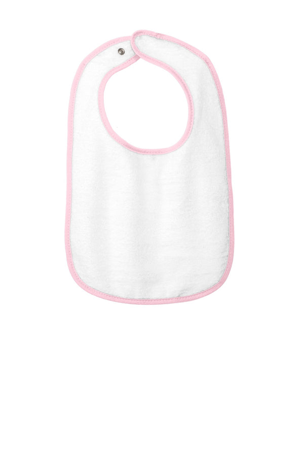 Rabbit Skins Infant Contrast Trim Terry Bib