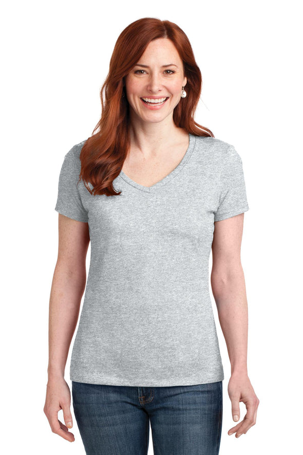 Hanes Ladies Nano-T Cotton V-Neck T-Shirt