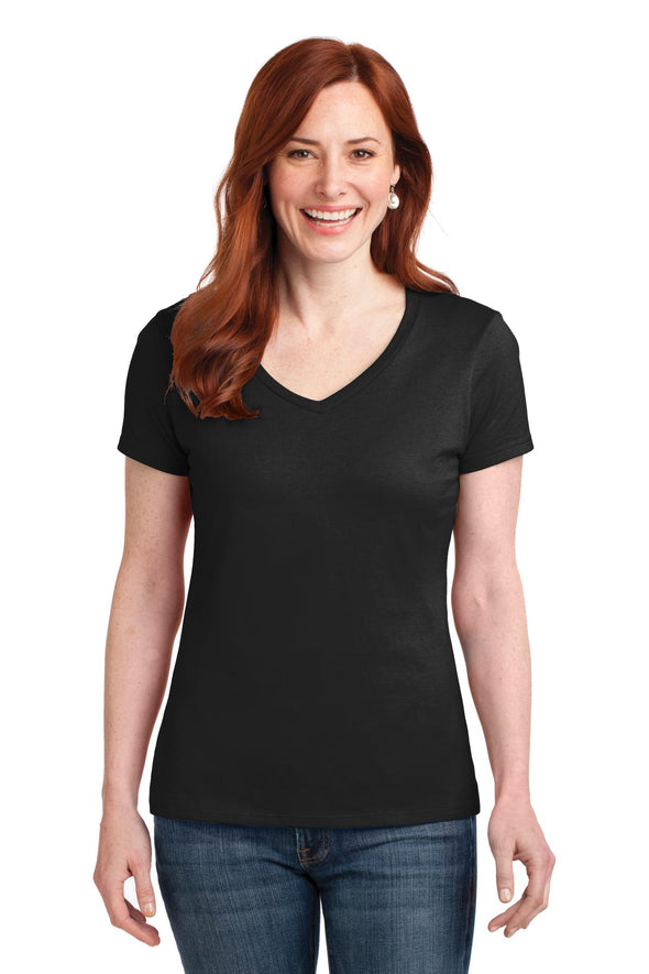 Hanes Ladies Nano-T Cotton V-Neck T-Shirt