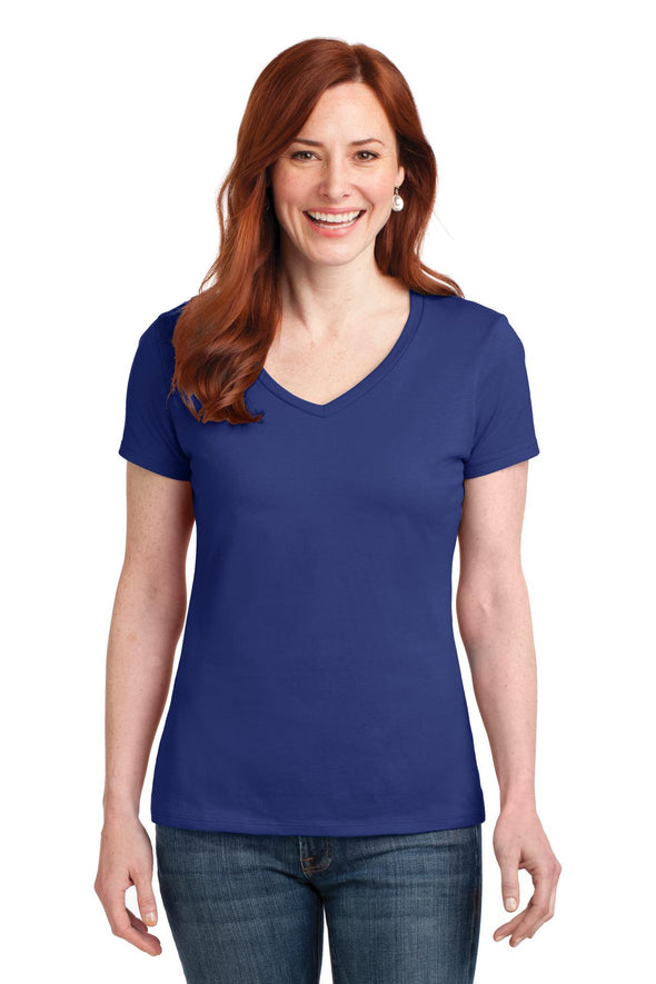 Hanes Ladies Nano-T Cotton V-Neck T-Shirt