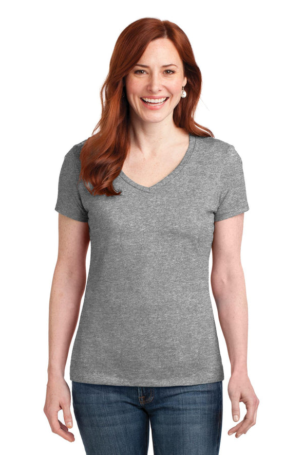 Hanes Ladies Nano-T Cotton V-Neck T-Shirt