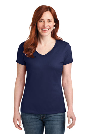 Hanes Ladies Nano-T Cotton V-Neck T-Shirt