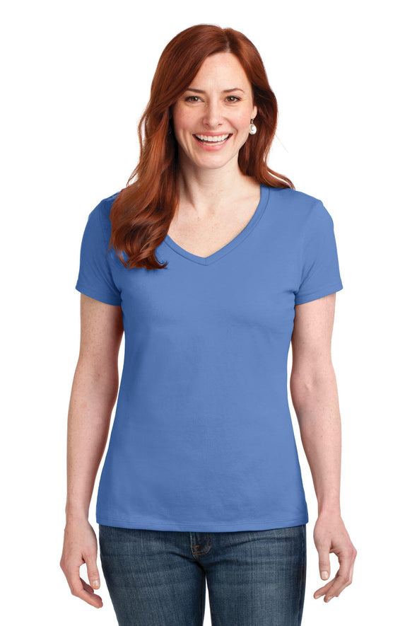 Hanes Ladies Nano-T Cotton V-Neck T-Shirt