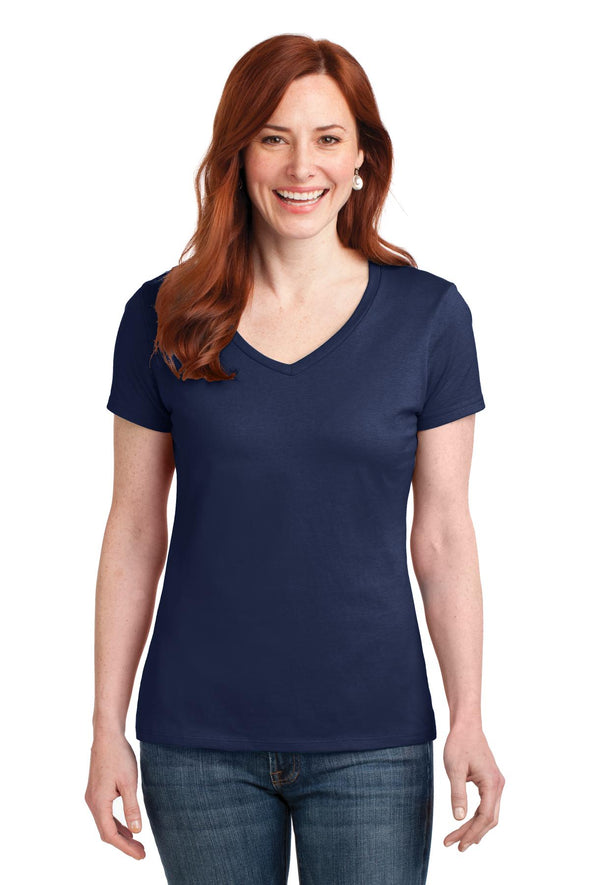 Hanes Ladies Nano-T Cotton V-Neck T-Shirt