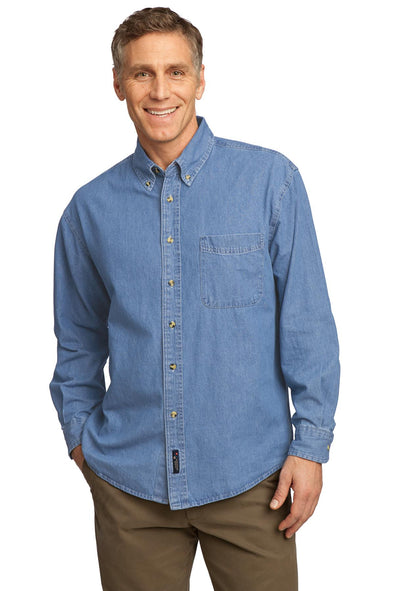 Port & Company Long Sleeve Value Denim Shirt