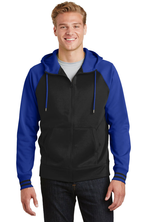 Sport-Tek Sport-Wick Varsity Fleece Full-Zip Hooded Jacket