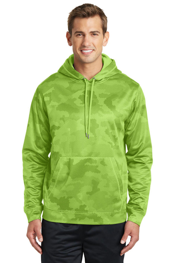 Sport-Tek Sport-Wick CamoHex Fleece Hooded Pullover