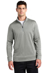 Sport-Tek PosiCharge Sport-Wick Heather Fleece 1/4-Zip Pullover