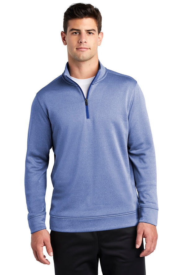 Sport-Tek PosiCharge Sport-Wick Heather Fleece 1/4-Zip Pullover