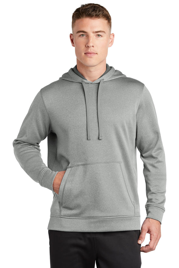Sport-Tek PosiCharge Sport-Wick Heather Fleece Hooded Pullover