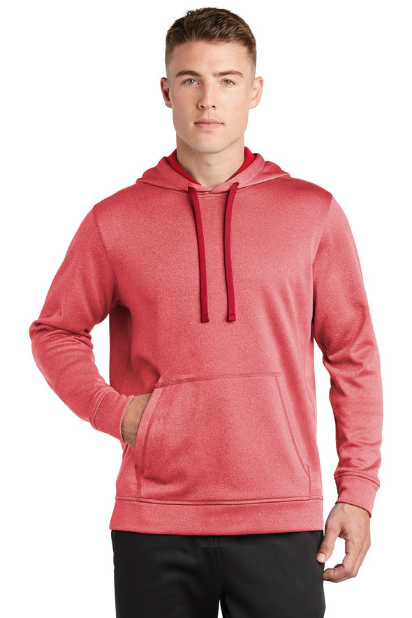 Sport-Tek PosiCharge Sport-Wick Heather Fleece Hooded Pullover