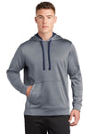 Sport-Tek PosiCharge Sport-Wick Heather Fleece Hooded Pullover