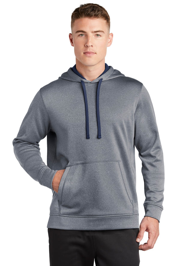 Sport-Tek PosiCharge Sport-Wick Heather Fleece Hooded Pullover