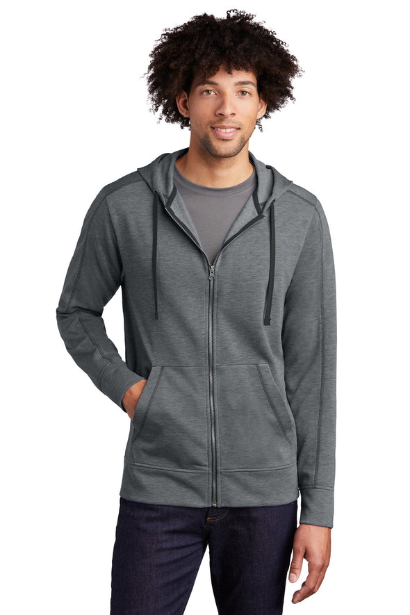 Sport-Tek PosiCharge Tri-Blend Wicking Fleece Full-Zip Hooded Jacket