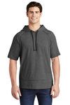 Sport-Tek PosiCharge Tri-Blend Wicking Fleece Short Sleeve Hooded Pullover