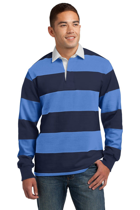 Sport-Tek Classic Long Sleeve Rugby Polo
