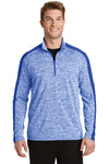 Sport-Tek PosiCharge Electric Heather Colorblock 1/4-Zip Pullover