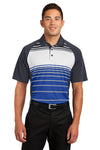Sport-Tek Dry Zone Sublimated Stripe Polo
