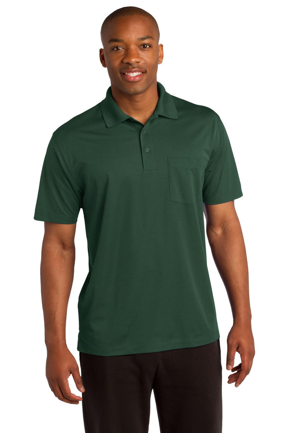 Sport-Tek Micropique Sport-Wick Pocket Polo
