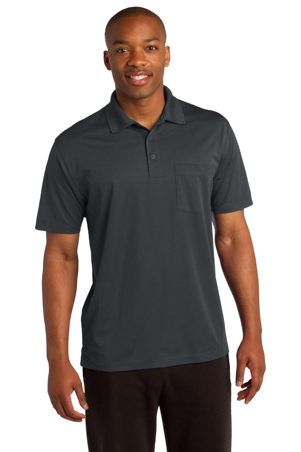 Sport-Tek Micropique Sport-Wick Pocket Polo