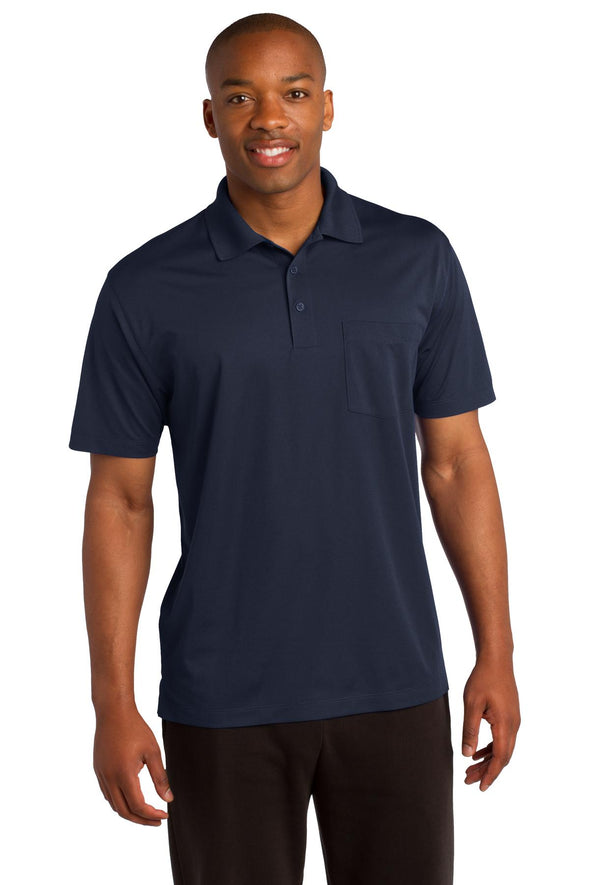 Sport-Tek Micropique Sport-Wick Pocket Polo