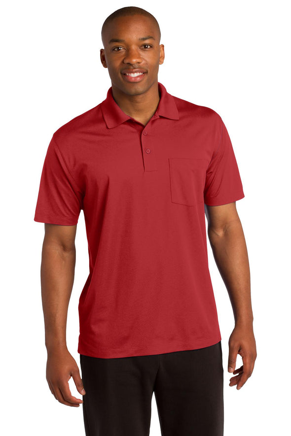 Sport-Tek Micropique Sport-Wick Pocket Polo