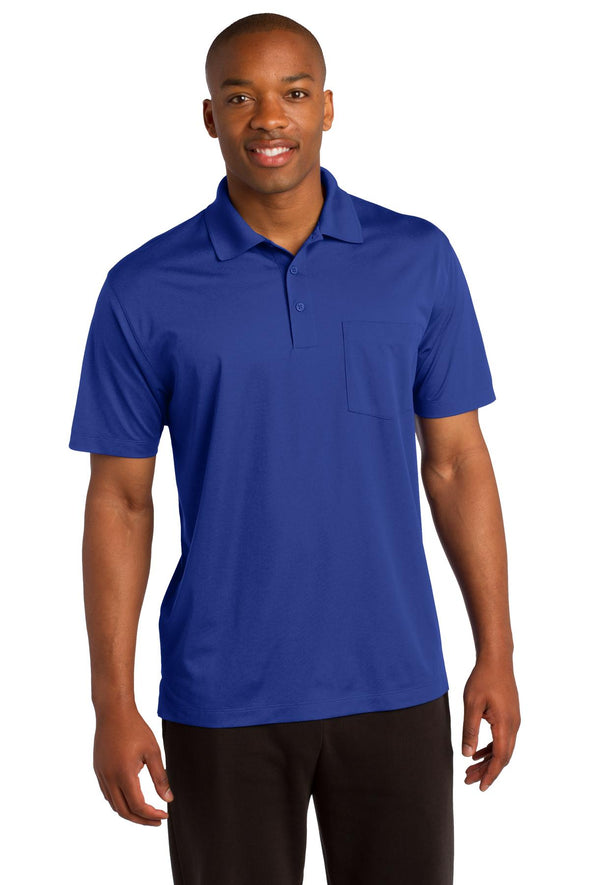 Sport-Tek Micropique Sport-Wick Pocket Polo