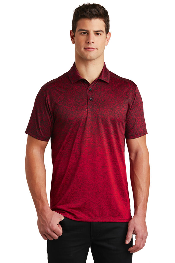 Sport-Tek Ombre Heather Polo