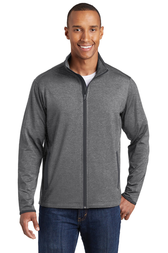 Sport-Tek Sport-Wick Stretch Contrast Full-Zip Jacket