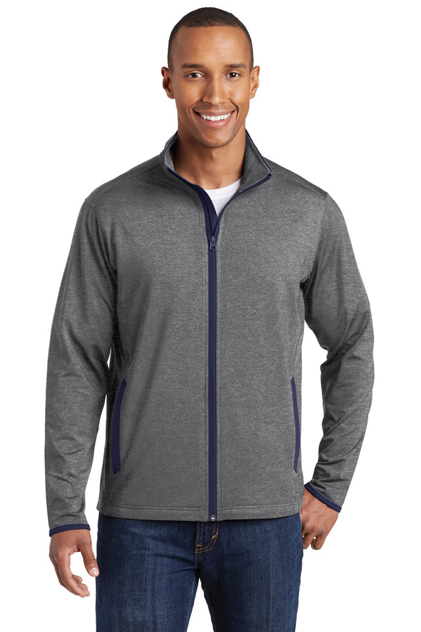 Sport-Tek Sport-Wick Stretch Contrast Full-Zip Jacket