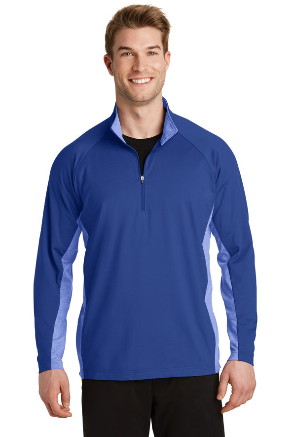 Sport-Tek Sport-Wick Stretch Contrast 1/2-Zip Pullover