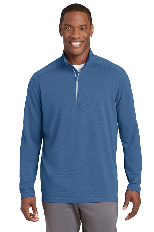 Sport-Tek Sport-Wick Textured 1/4-Zip Pullover