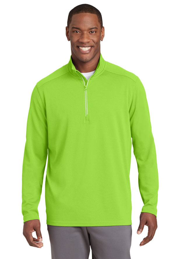 Sport-Tek Sport-Wick Textured 1/4-Zip Pullover