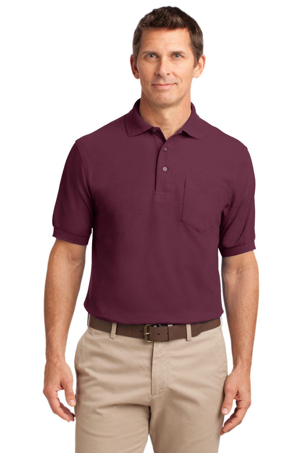 Port Authority Tall Silk Touch Polo with Pocket