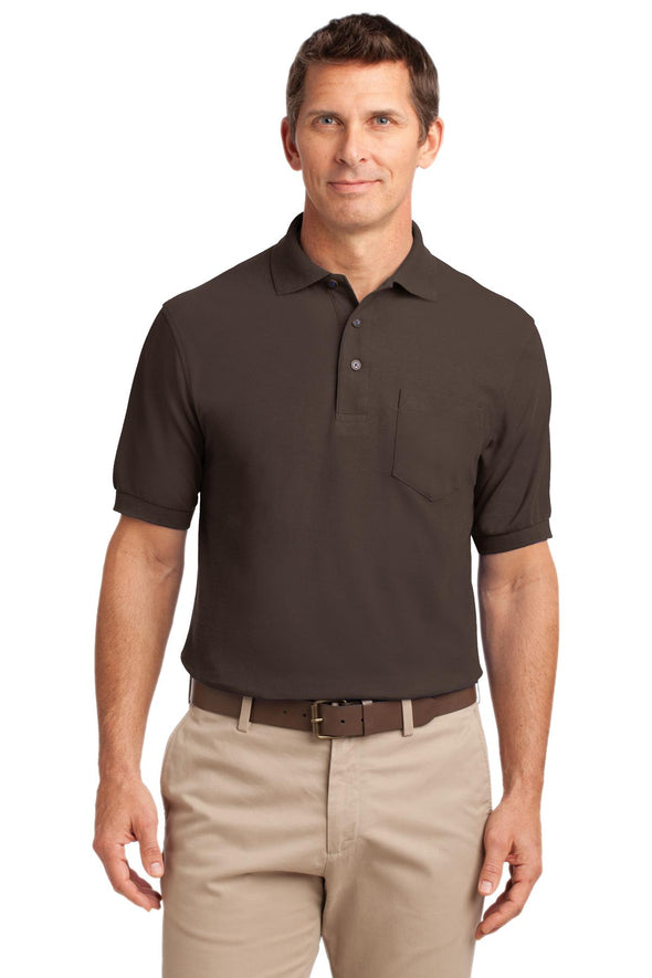 Port Authority Tall Silk Touch Polo with Pocket