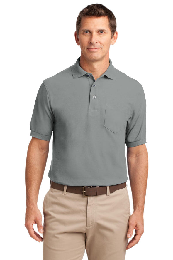 Port Authority Tall Silk Touch Polo with Pocket