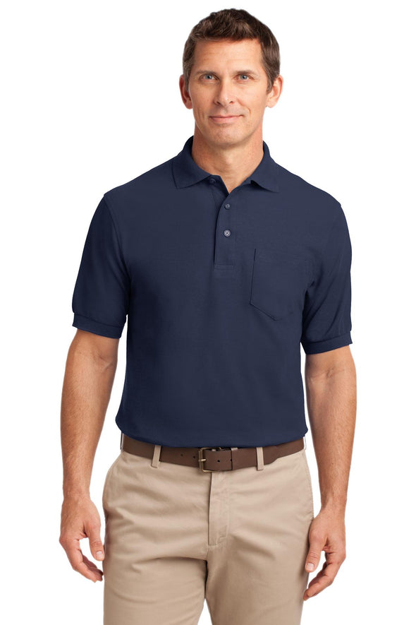 Port Authority Tall Silk Touch Polo with Pocket