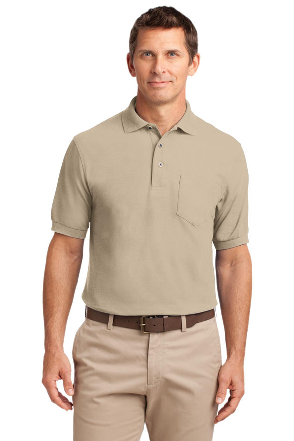 Port Authority Tall Silk Touch Polo with Pocket