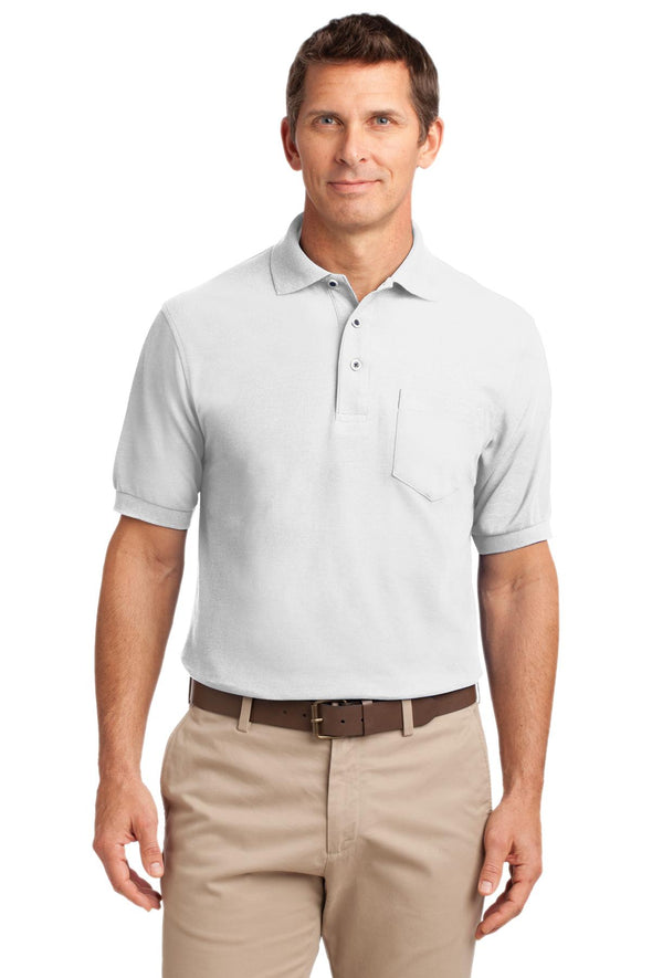 Port Authority Tall Silk Touch Polo with Pocket